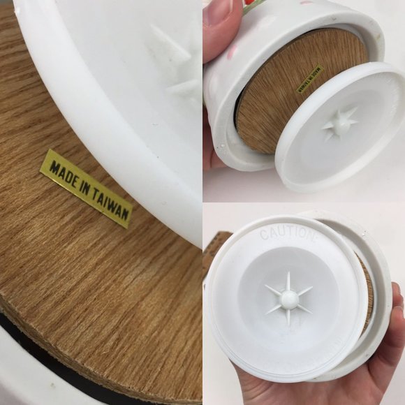 Vtg‎ Easter Bunny Rabbit Holiday Figurine Musical Revolving Child Pastel Colors - Picture 9 of 9